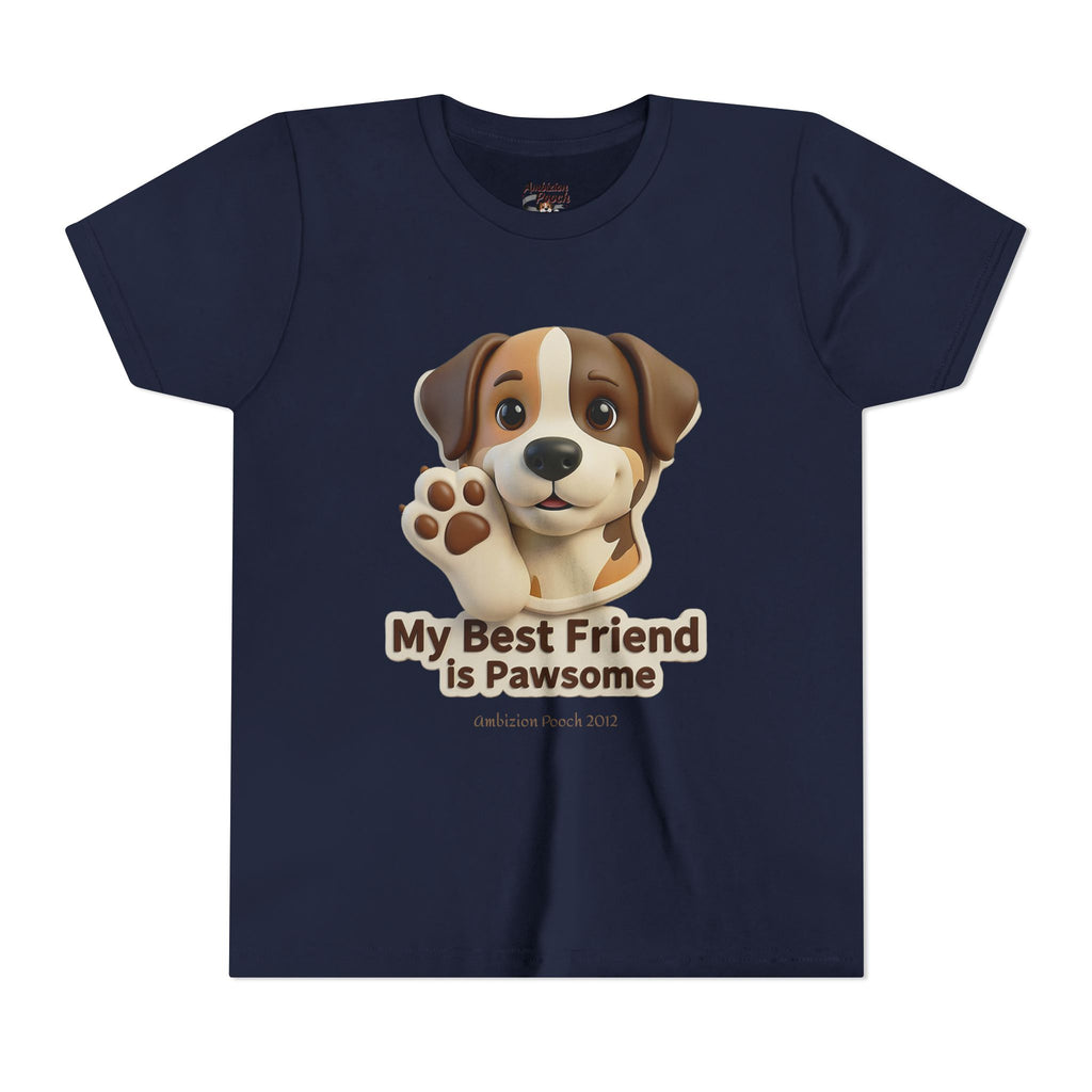 "My Best Friend is Pawsome" Kids Tee