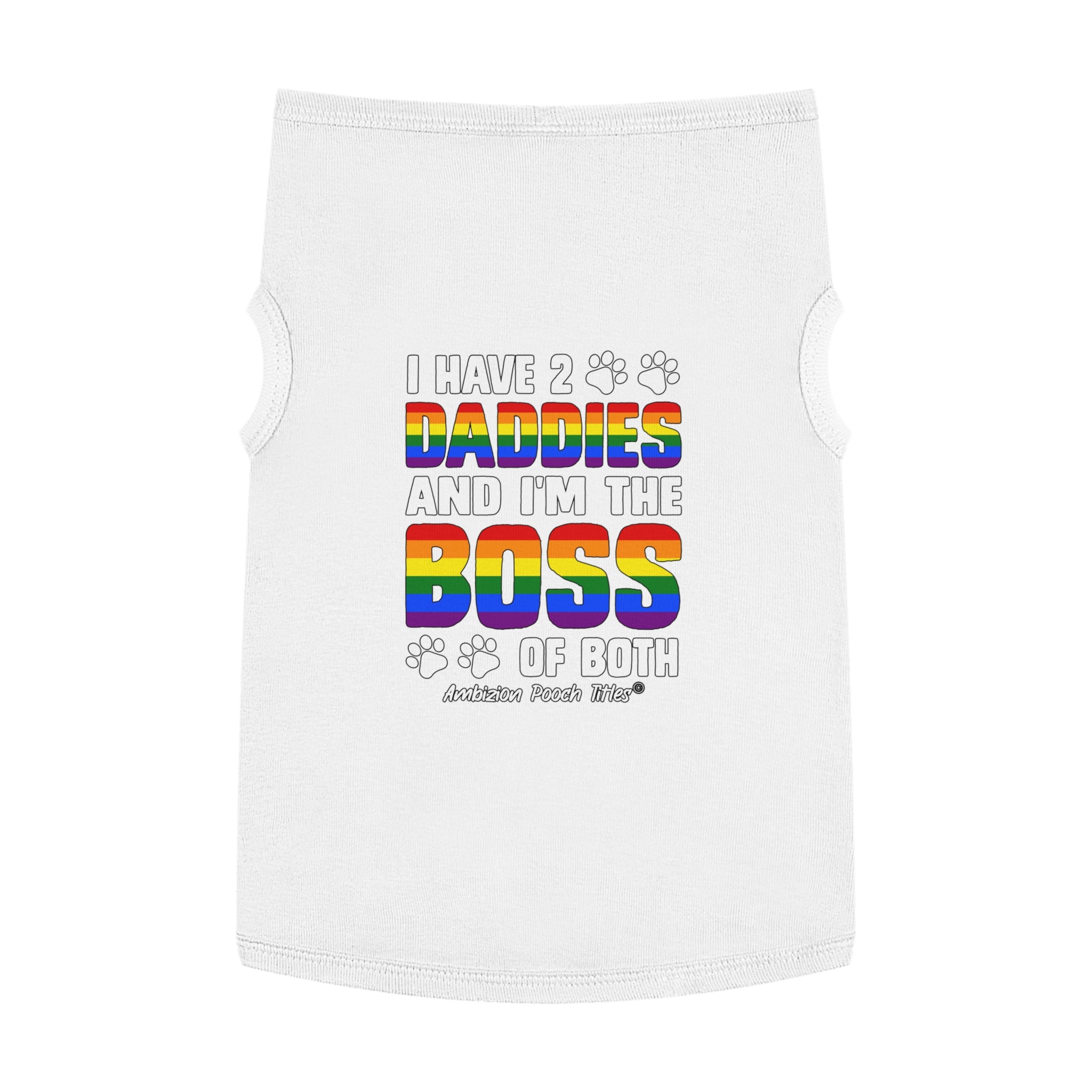 I Have 2 Daddies Doggy Tank Top (LGBTQ)