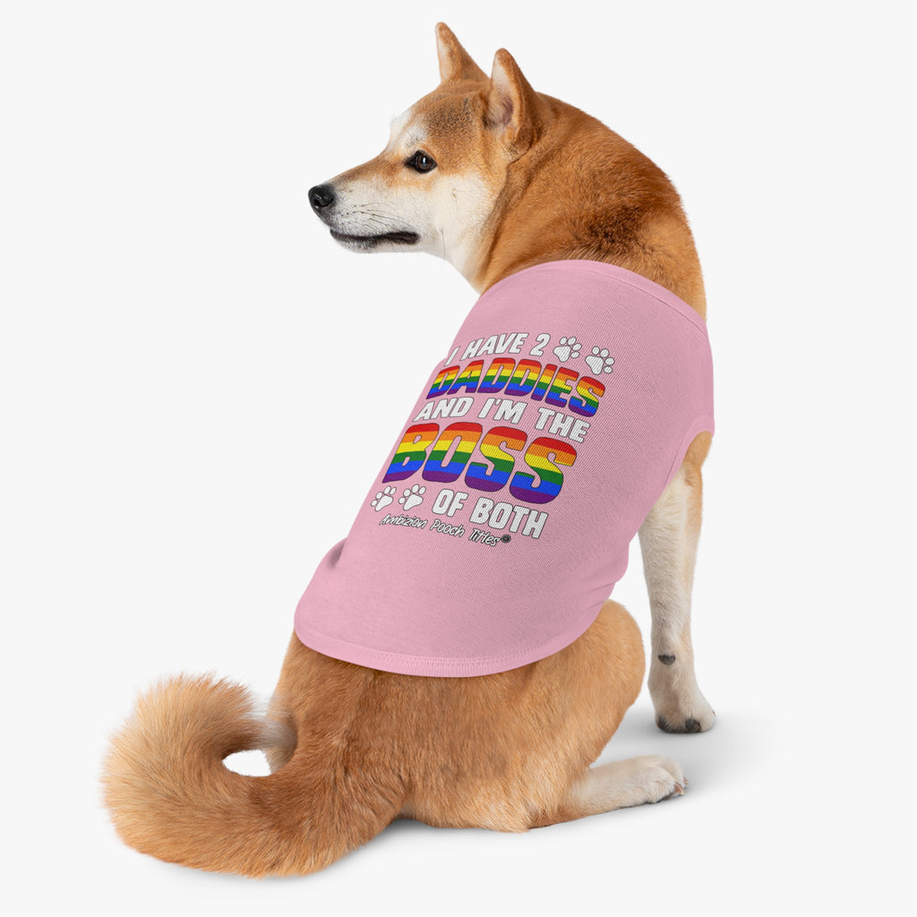 I Have 2 Daddies Doggy Tank Top (LGBTQ)