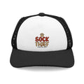 Sock Thief Trucker Doggy Hat - Retro Embroidered Foam Cap for Dogs