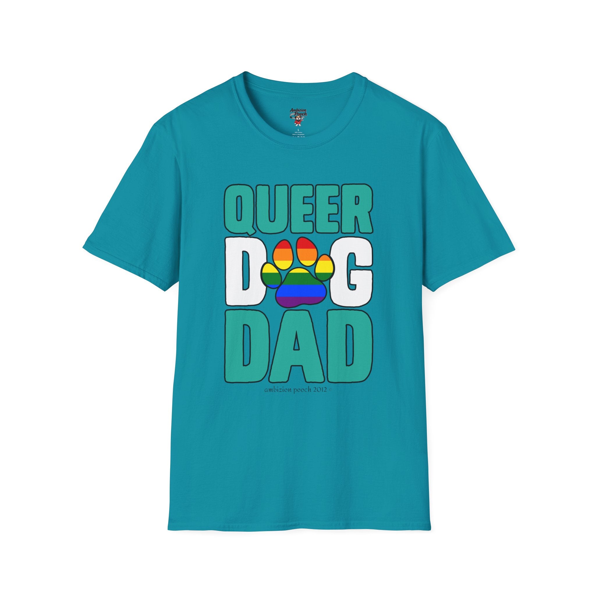 Queer Dog Dad Unisex Softstyle T-Shirt