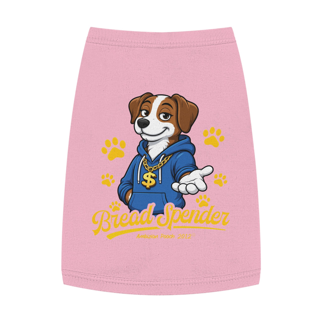 "Bread Spender" Doggy Tank Top — "Breadwinner" (Pet & Parent Matching)