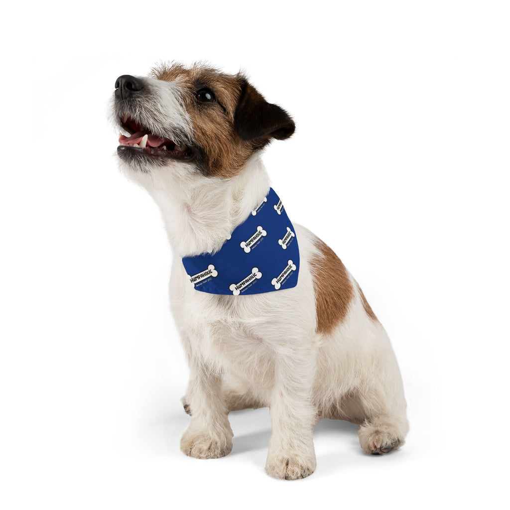 Humpaholic Pet Bandana Collar Blue