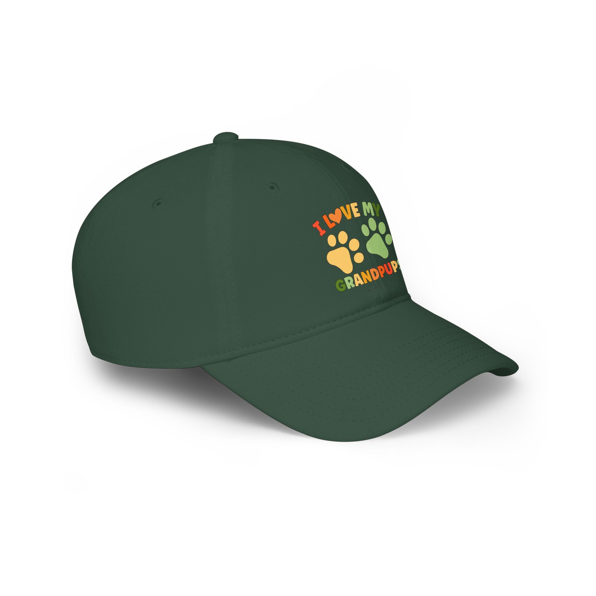I Love My Grandpups Low Profile Baseball Cap