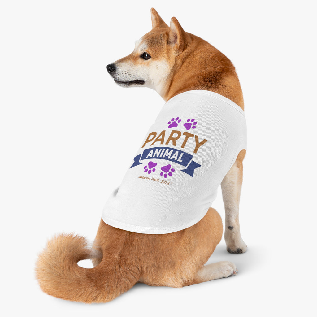 "Party Animal"  Doggy Tank Top — "Couch Potato" (Pet & Parent Matching)