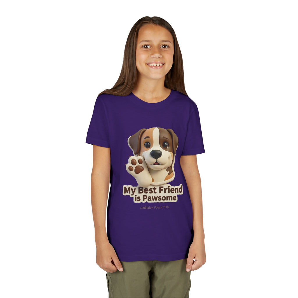 "My Best Friend is Pawsome" Kids Tee