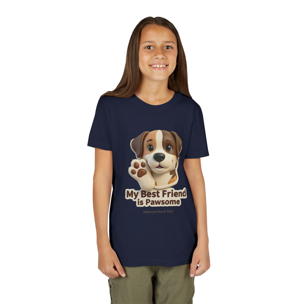 "My Best Friend is Pawsome" Kids Tee