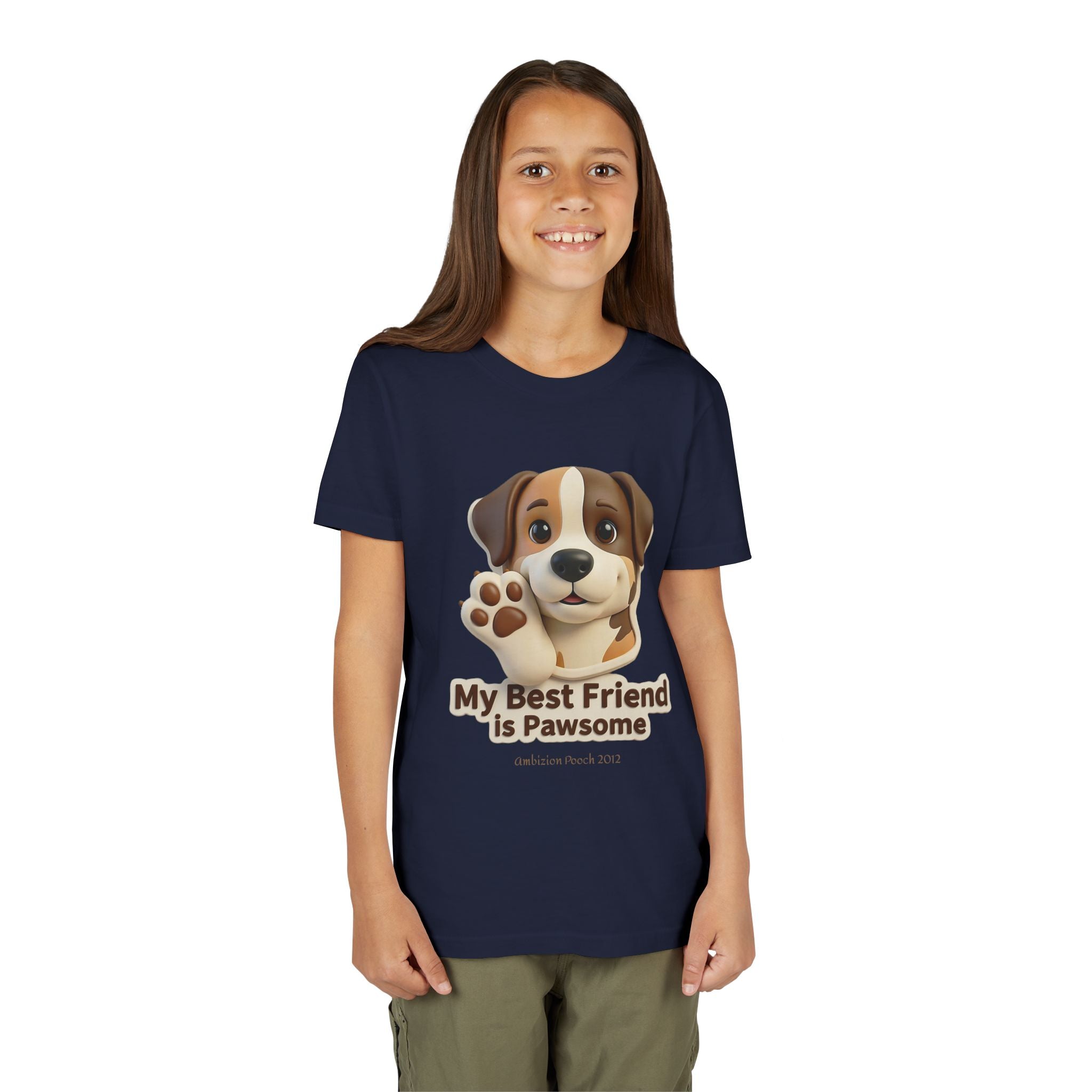 "My Best Friend is Pawsome" Kids Tee