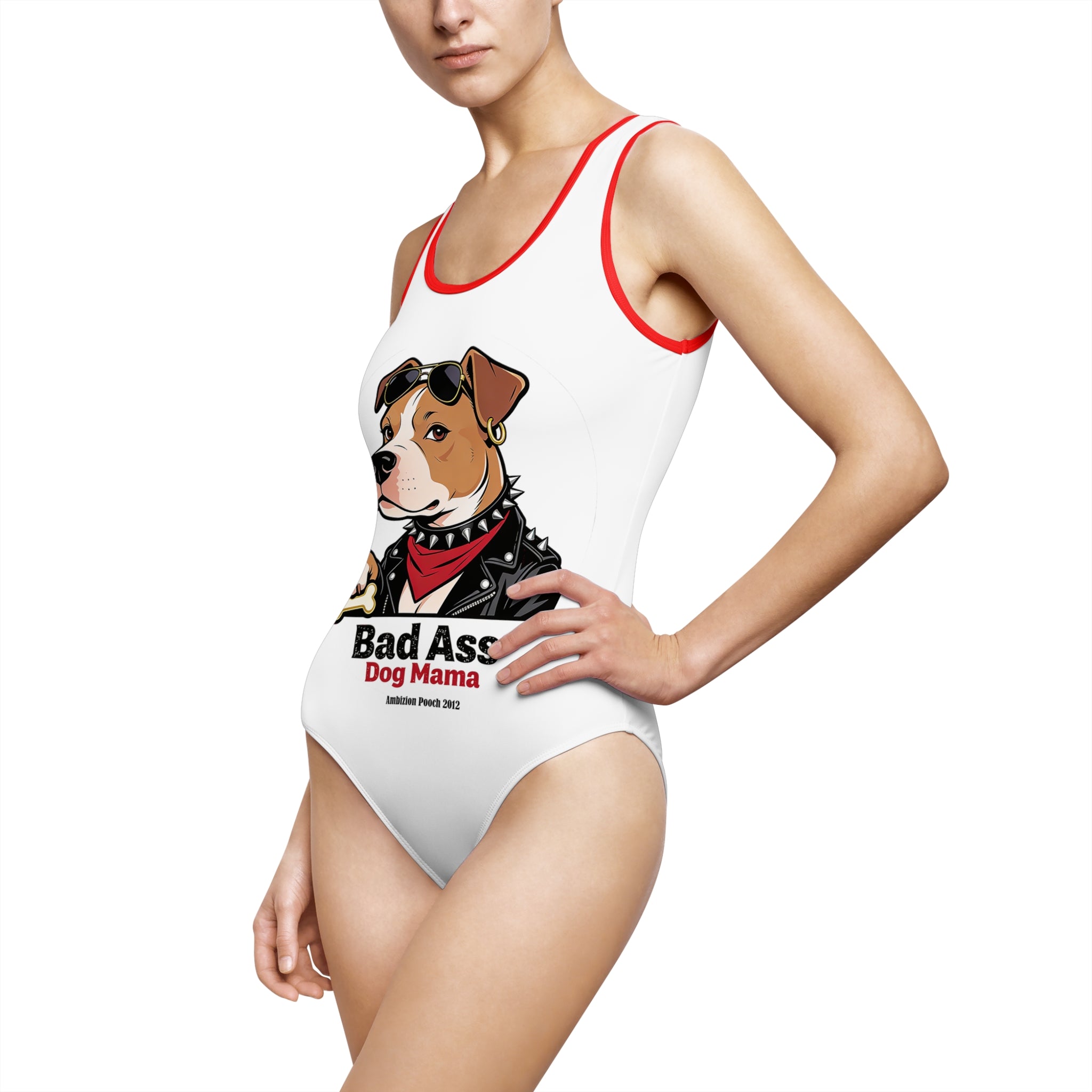 Bad Ass Dog Mama One-Piece Swimsuit