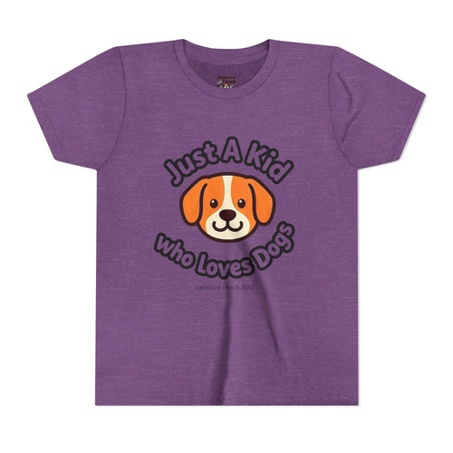 "Just A Kid Who Loves Dogs" Kids Tee