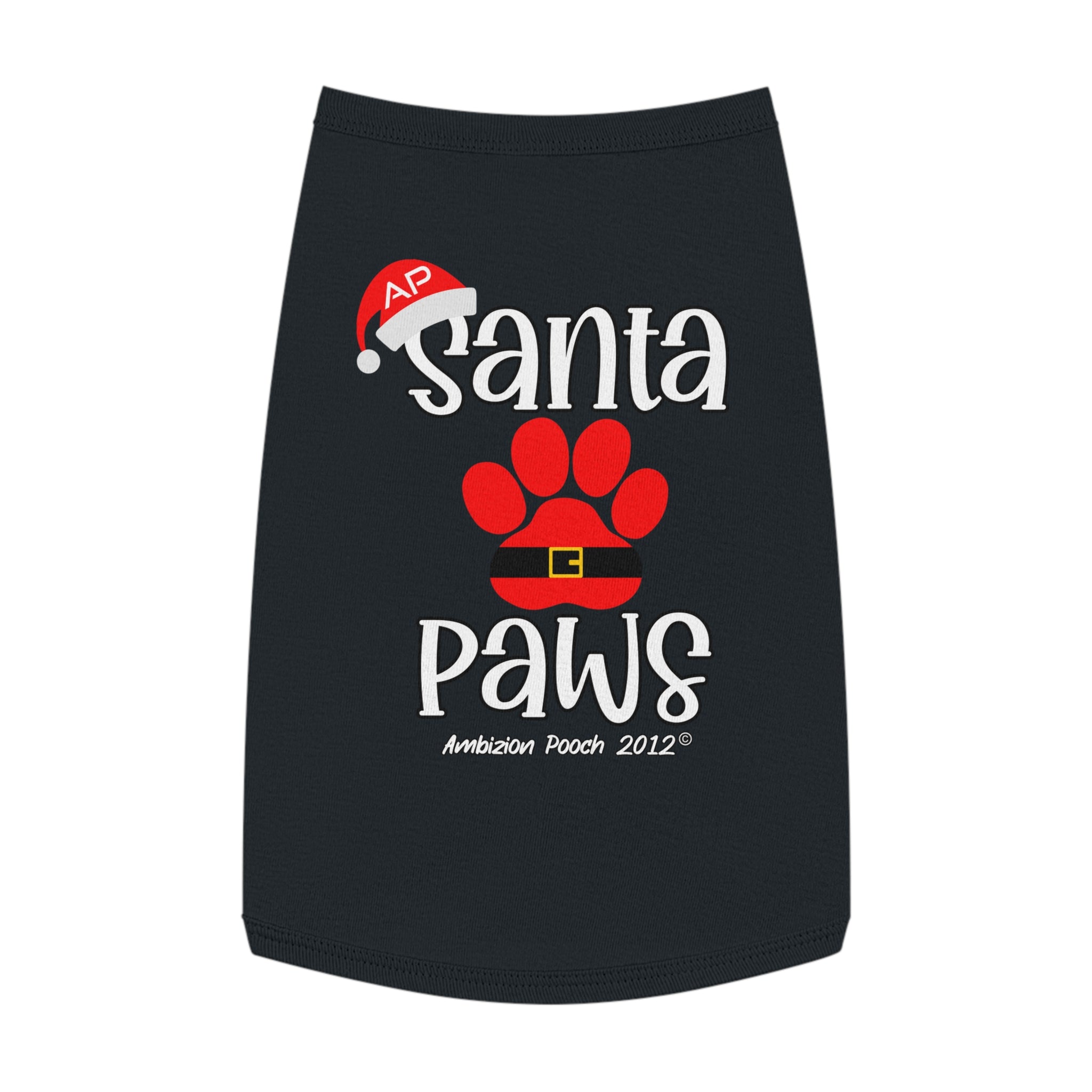 "Santa Paws" Christmas Doggy Tank Top