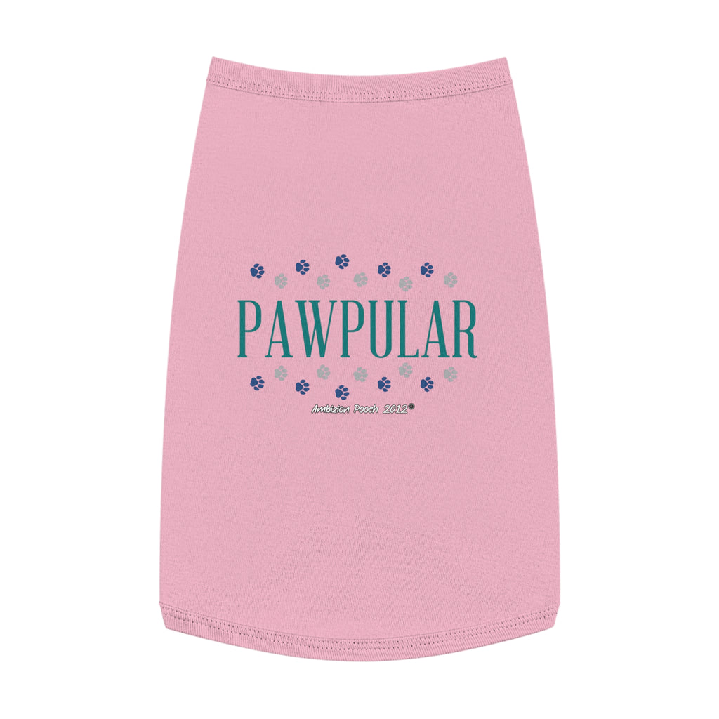 "Pawpular" Doggy Tank Top — "Invisible" (Pet & Parent Matching)