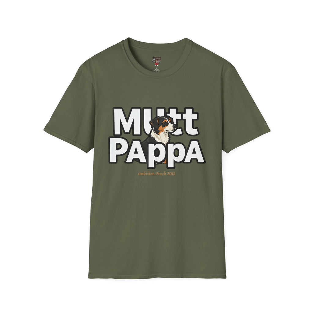 Mutt Pappa Unisex Softstyle T-Shirt (All Dogs)
