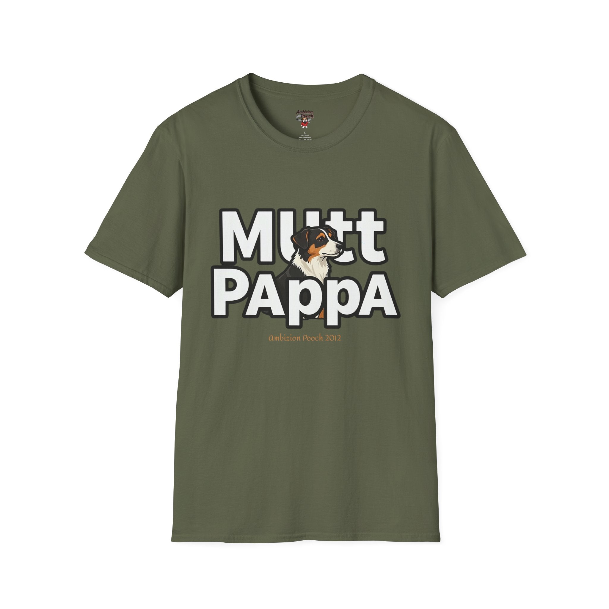 Mutt Pappa Unisex Softstyle T-Shirt (All Dogs)