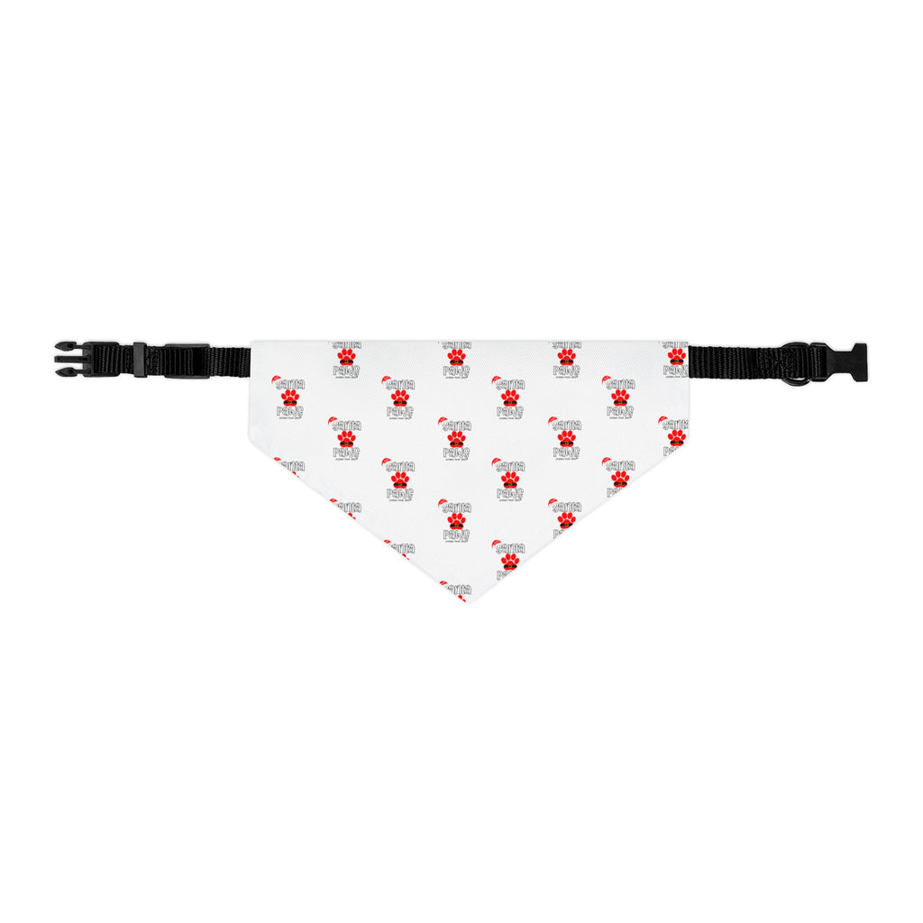 Santa Paws Doggie Bandana Collar - White