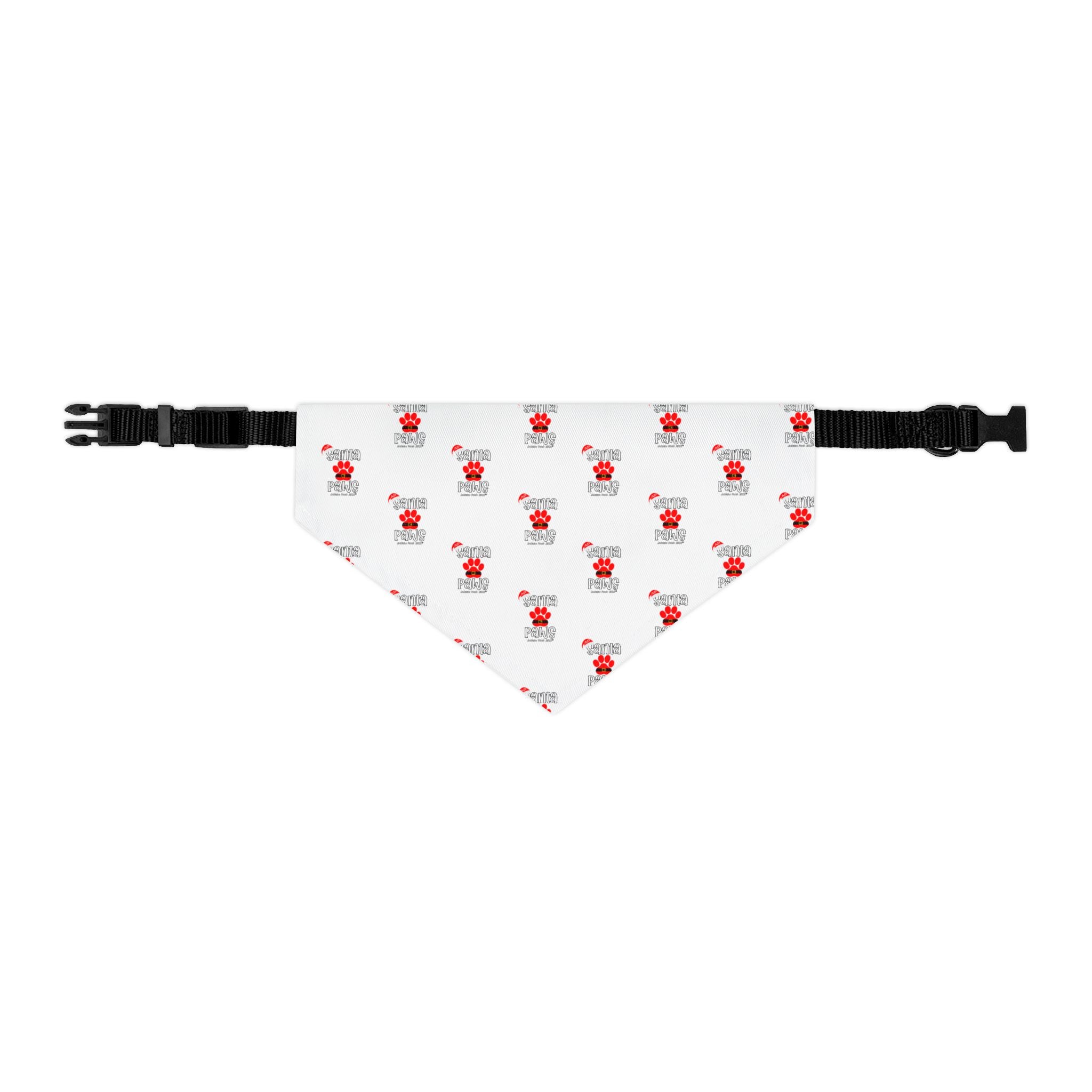 Santa Paws Doggie Bandana Collar - White