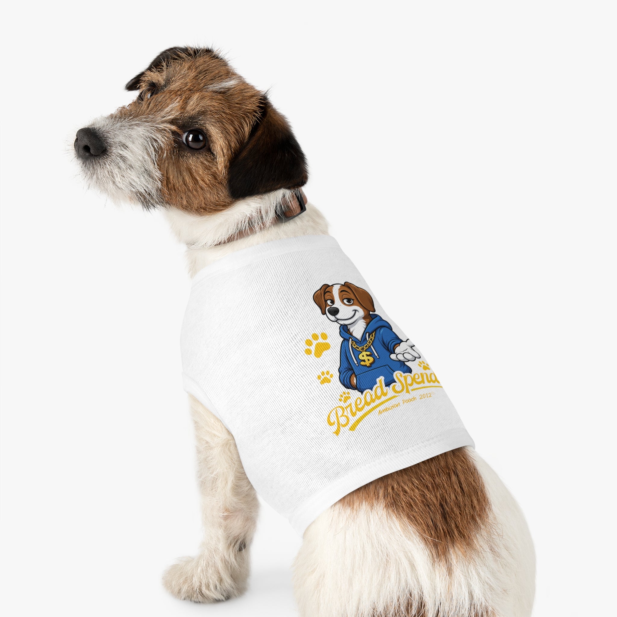 "Bread Spender" Doggy Tank Top — "Breadwinner" (Pet & Parent Matching)