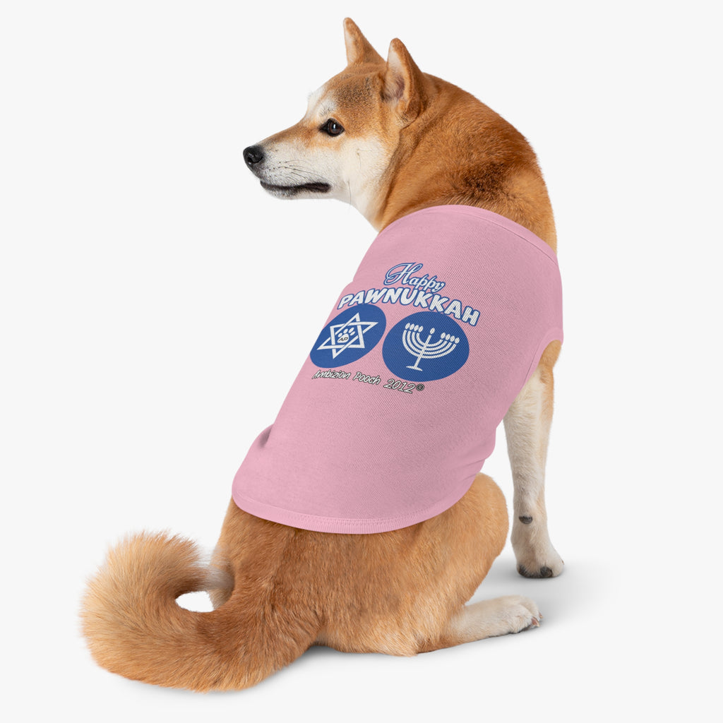 "Happy Pawnukkah" Hannukah Doggy Tank Top