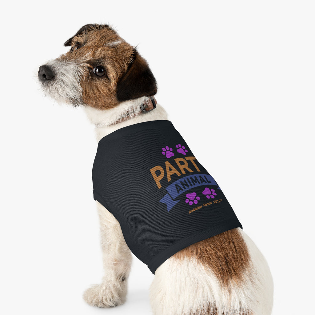 "Party Animal"  Doggy Tank Top — "Couch Potato" (Pet & Parent Matching)