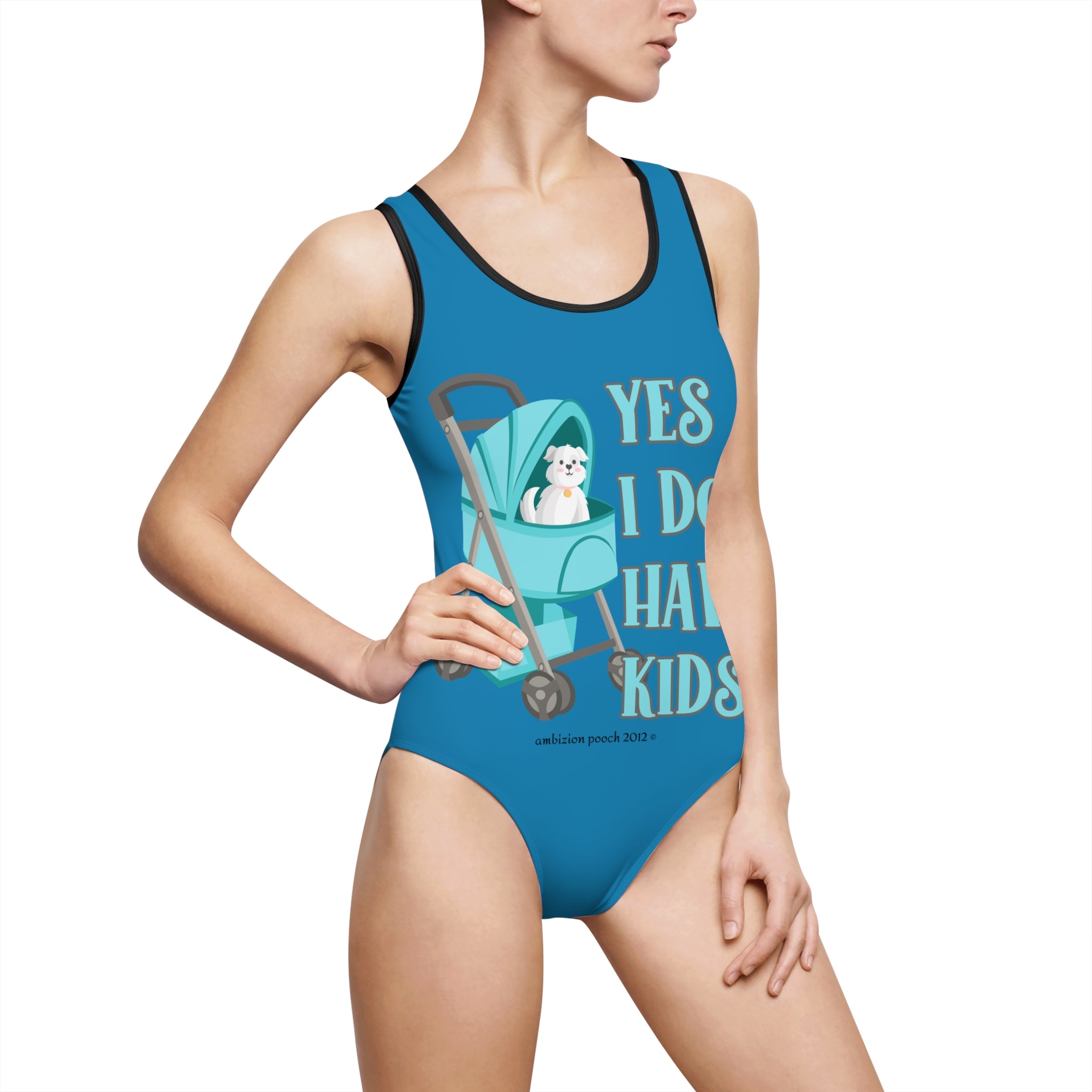 Yes I Do Have Kids One-Piece Swimsuit