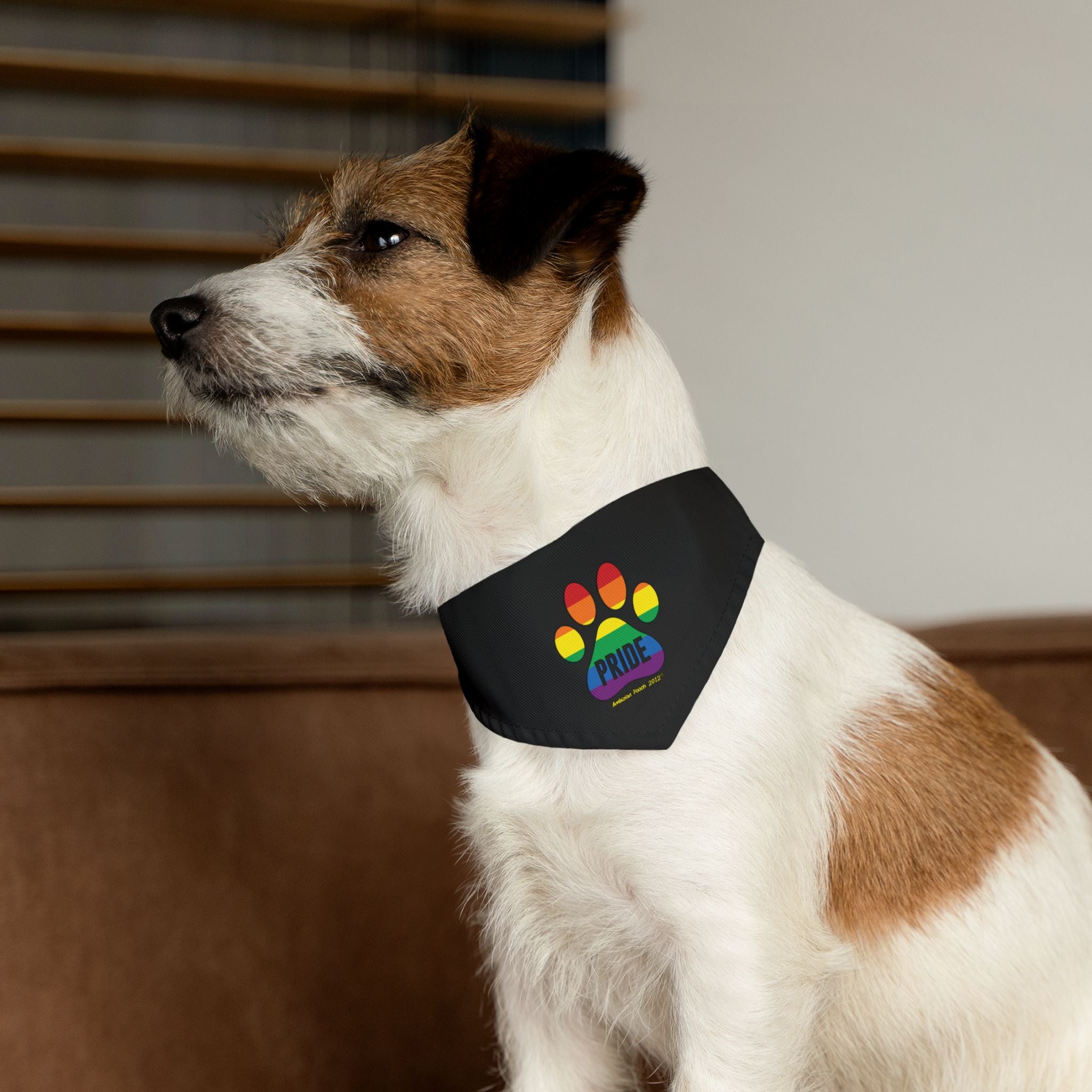 "PRIDE" Pet Bandana Collar — Doggy Parent "PRIDE" Matching Pet & Parent
