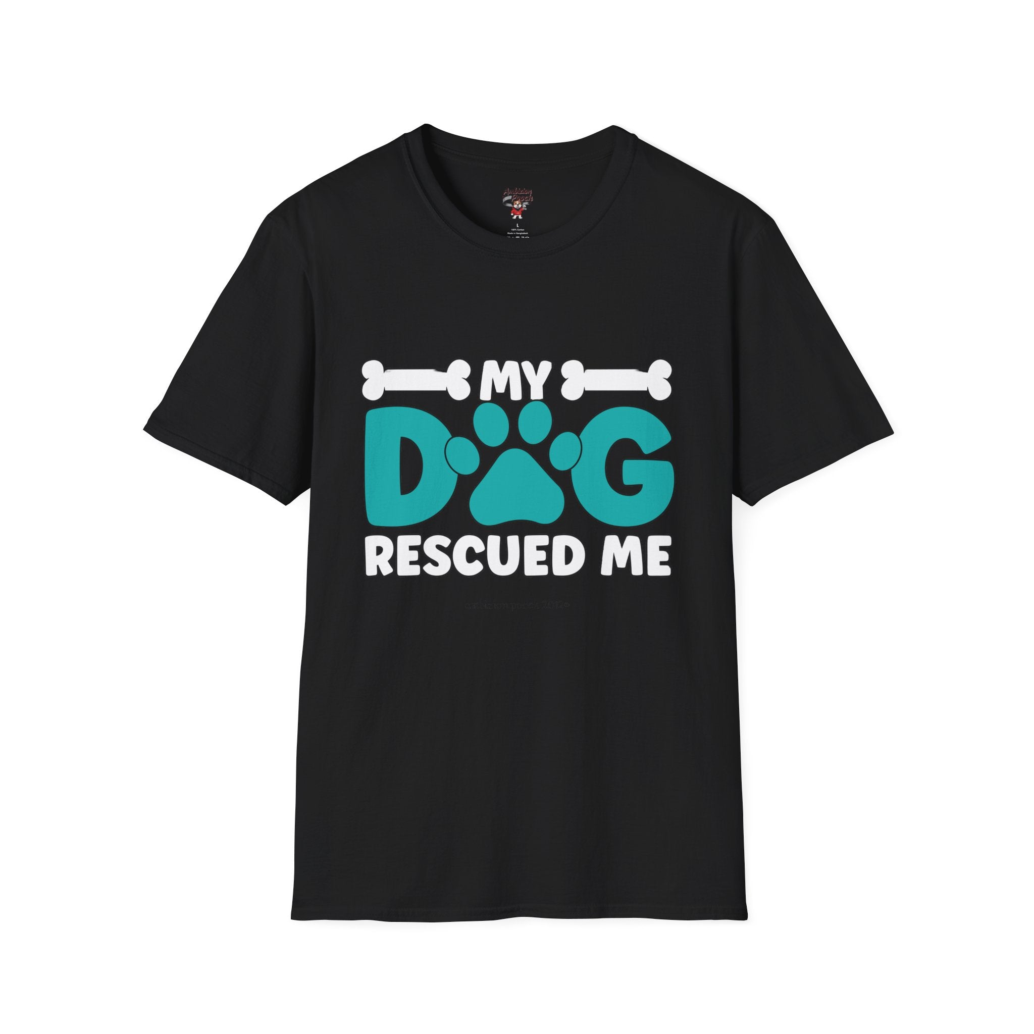 My Dog Rescued Me Unisex Softstyle T-Shirt