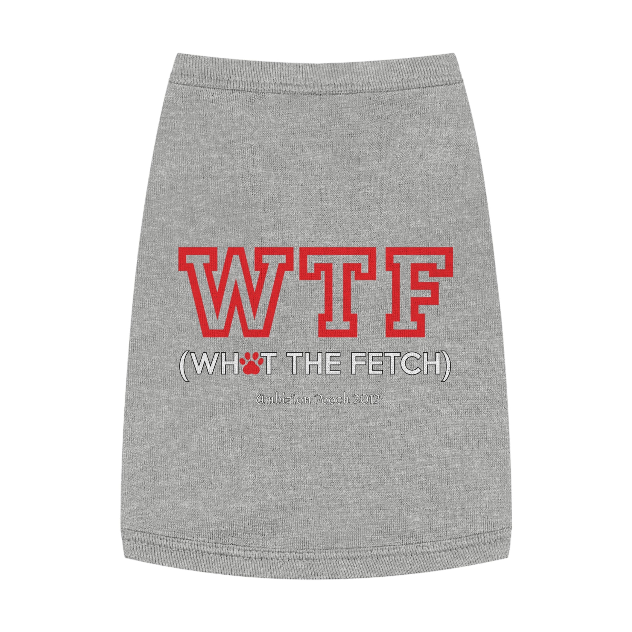 Doggy WTF Tank Top — "WTF" (Pet & Parent Matching)
