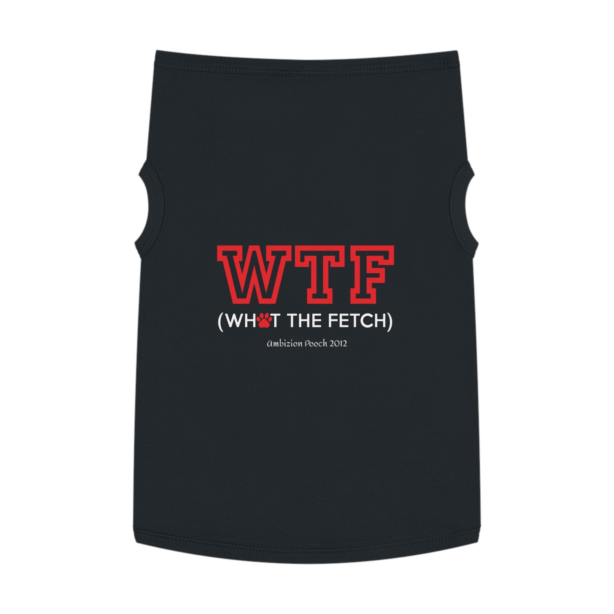 Doggy WTF Tank Top — "WTF" (Pet & Parent Matching)