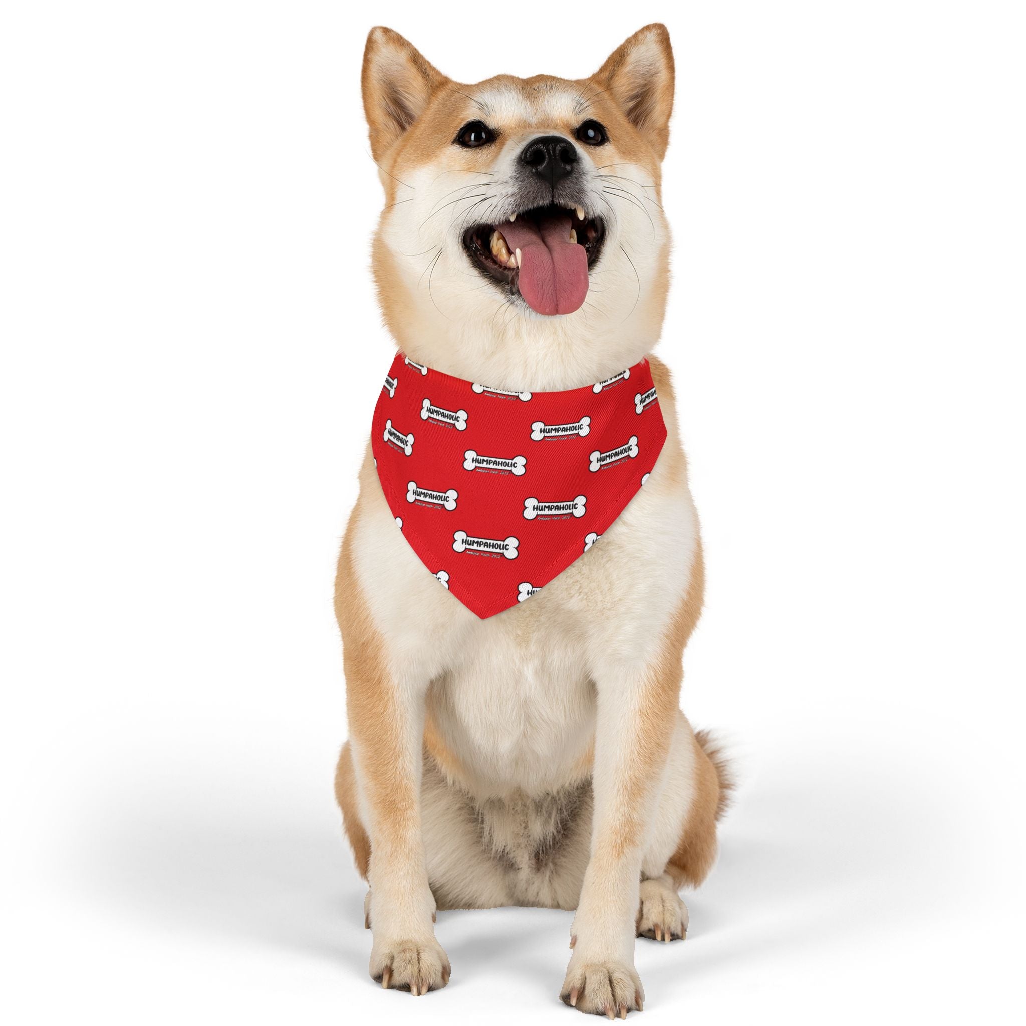 Humpaholic Pet Bandana Collar Red