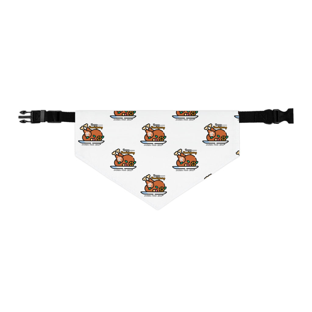Thanksgiving Doggie Bandana Collar - White