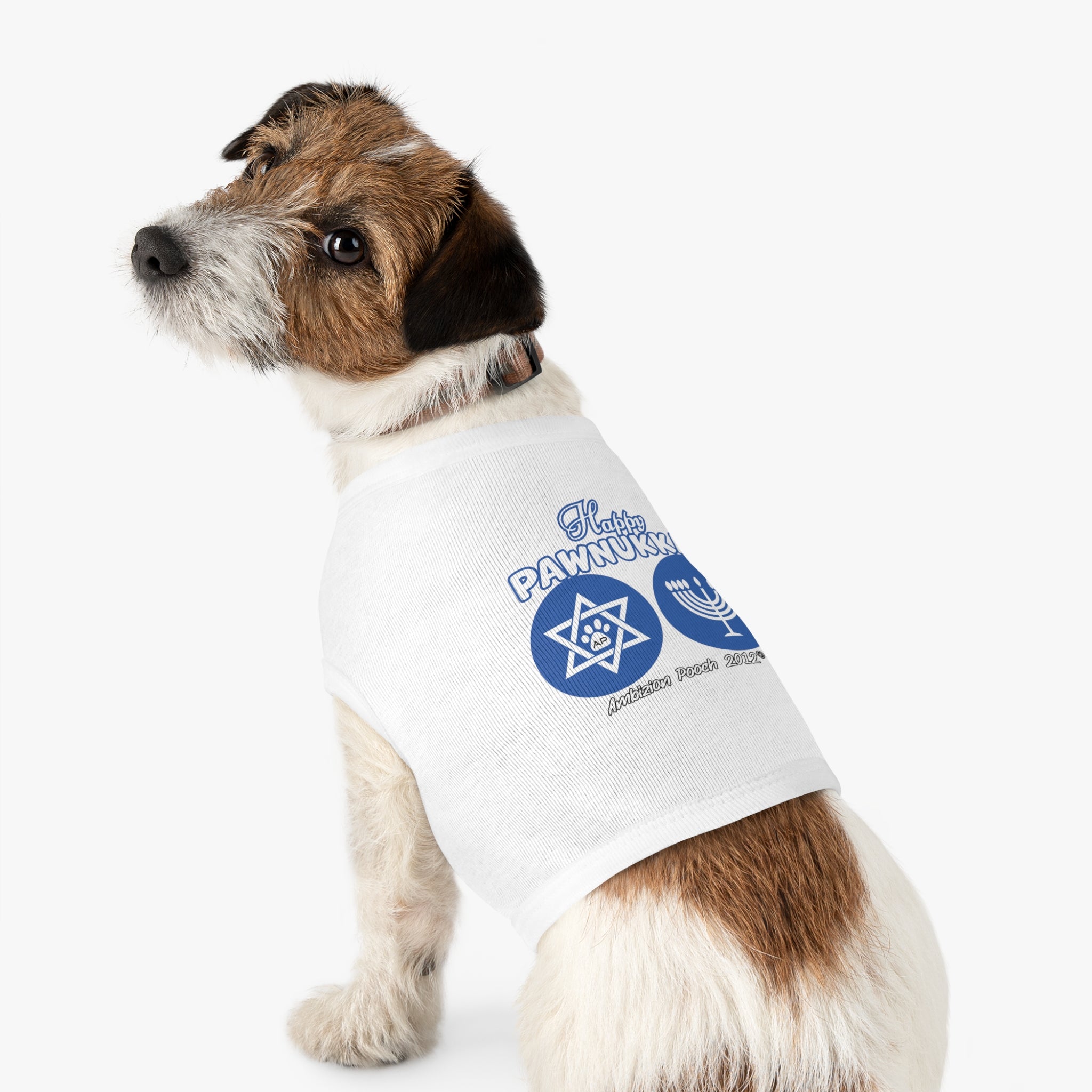 "Happy Pawnukkah" Hannukah Doggy Tank Top