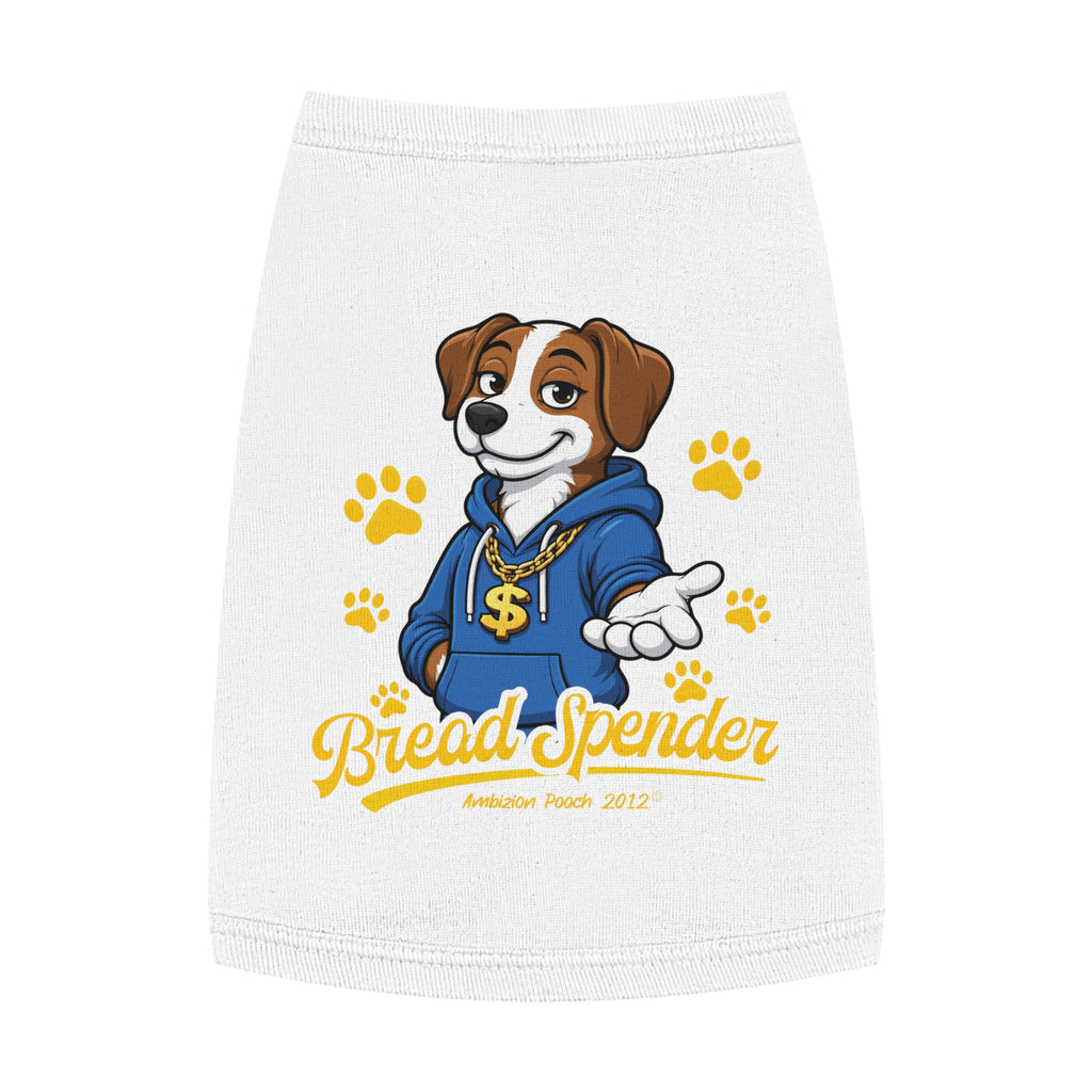 "Bread Spender" Doggy Tank Top — "Breadwinner" (Pet & Parent Matching)