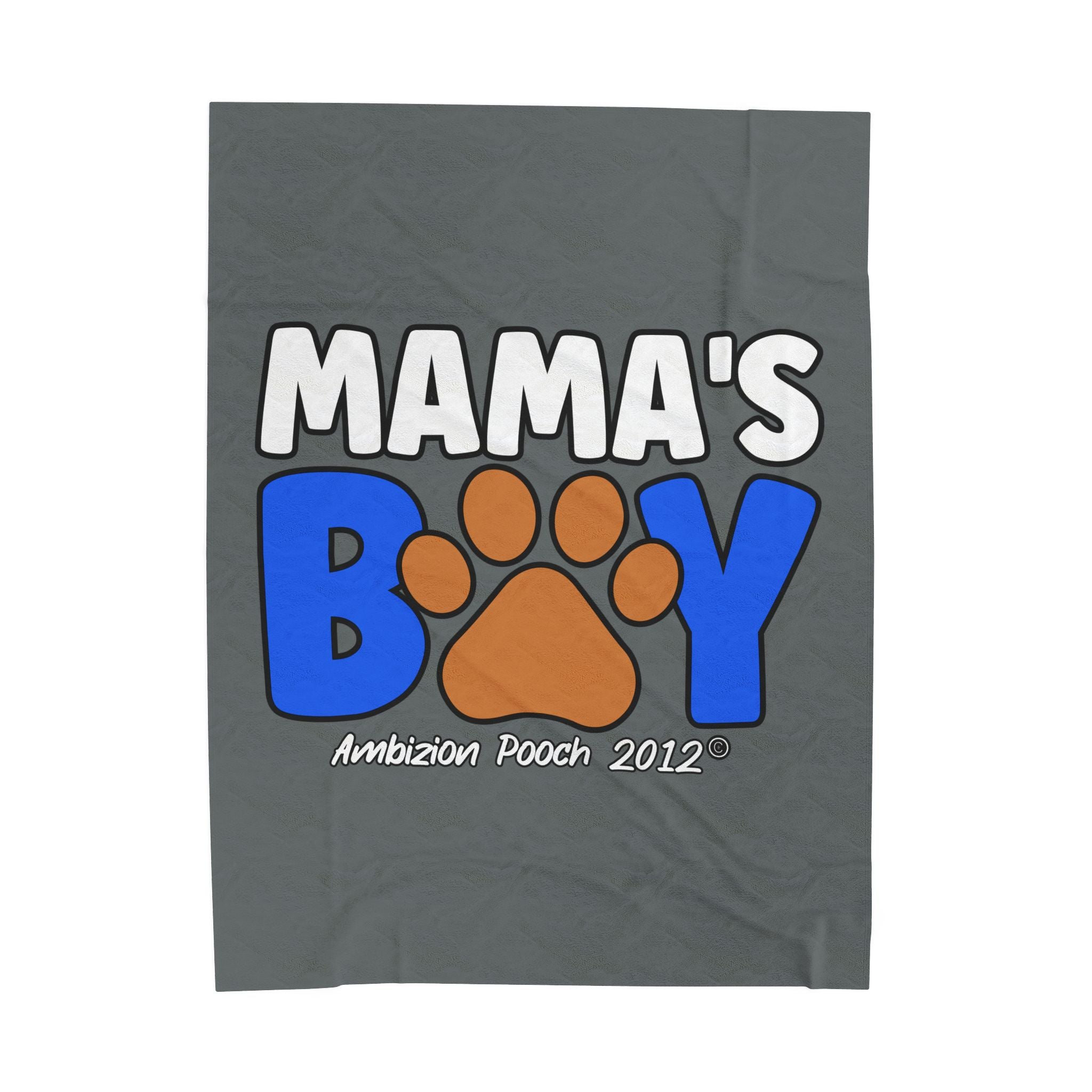 Mama's Boy Velveteen Plush Doggy Blanket