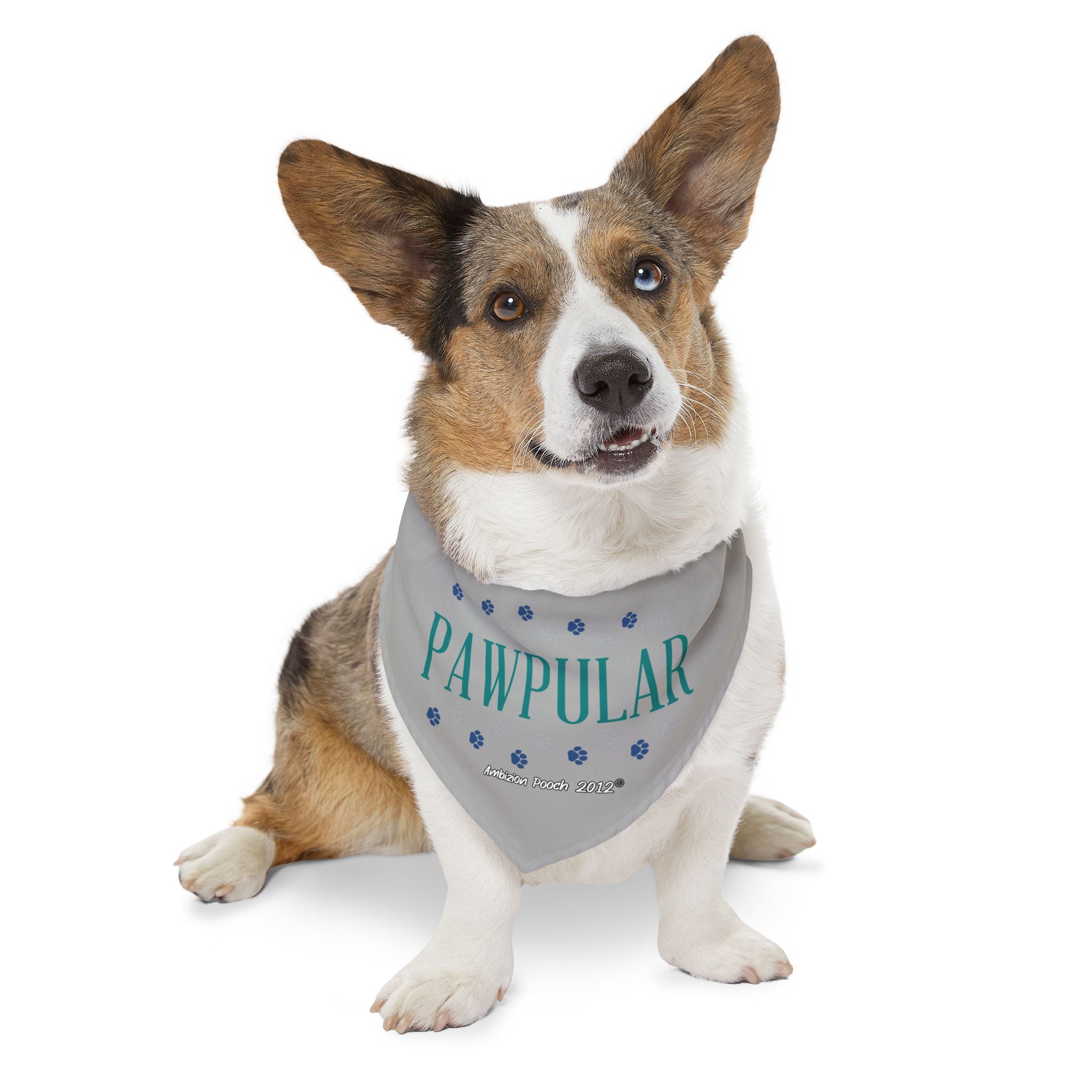 "Pawpular" Pet Bandana Collar — Doggy Parent "Invisible" Matching Pet & Parent
