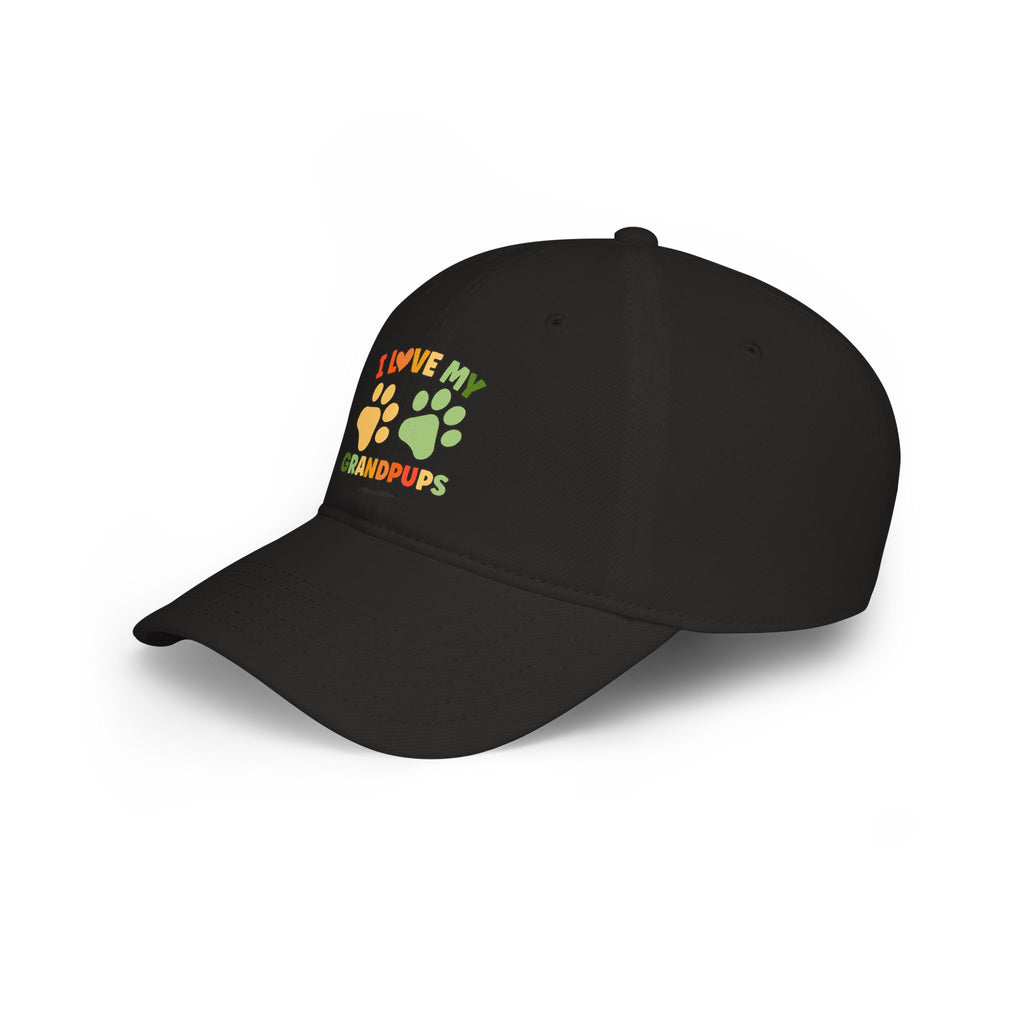 I Love My Grandpups Low Profile Baseball Cap
