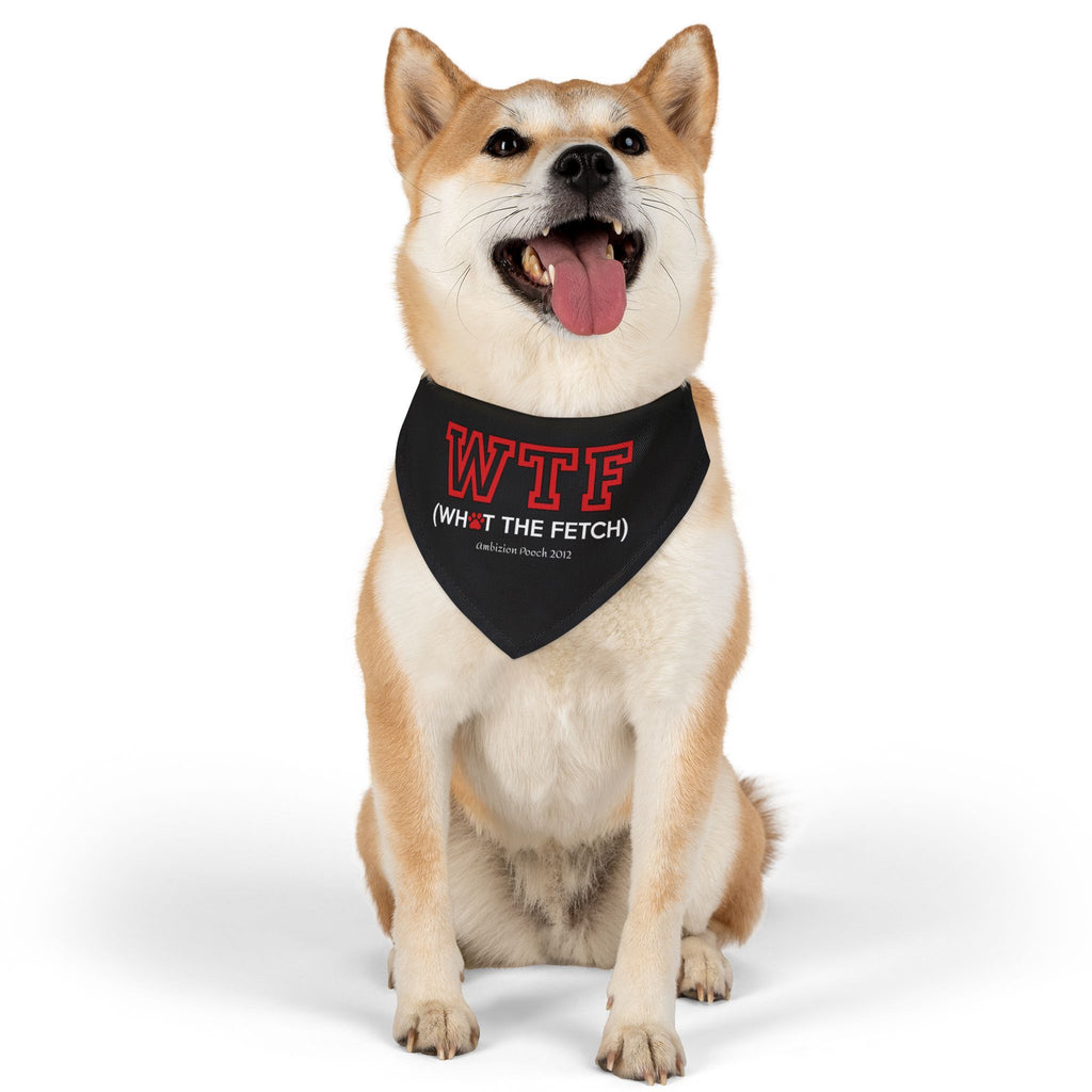 "WTF" Pet Bandana Collar — Doggy Parent "WTF" Matching Pet & Parent