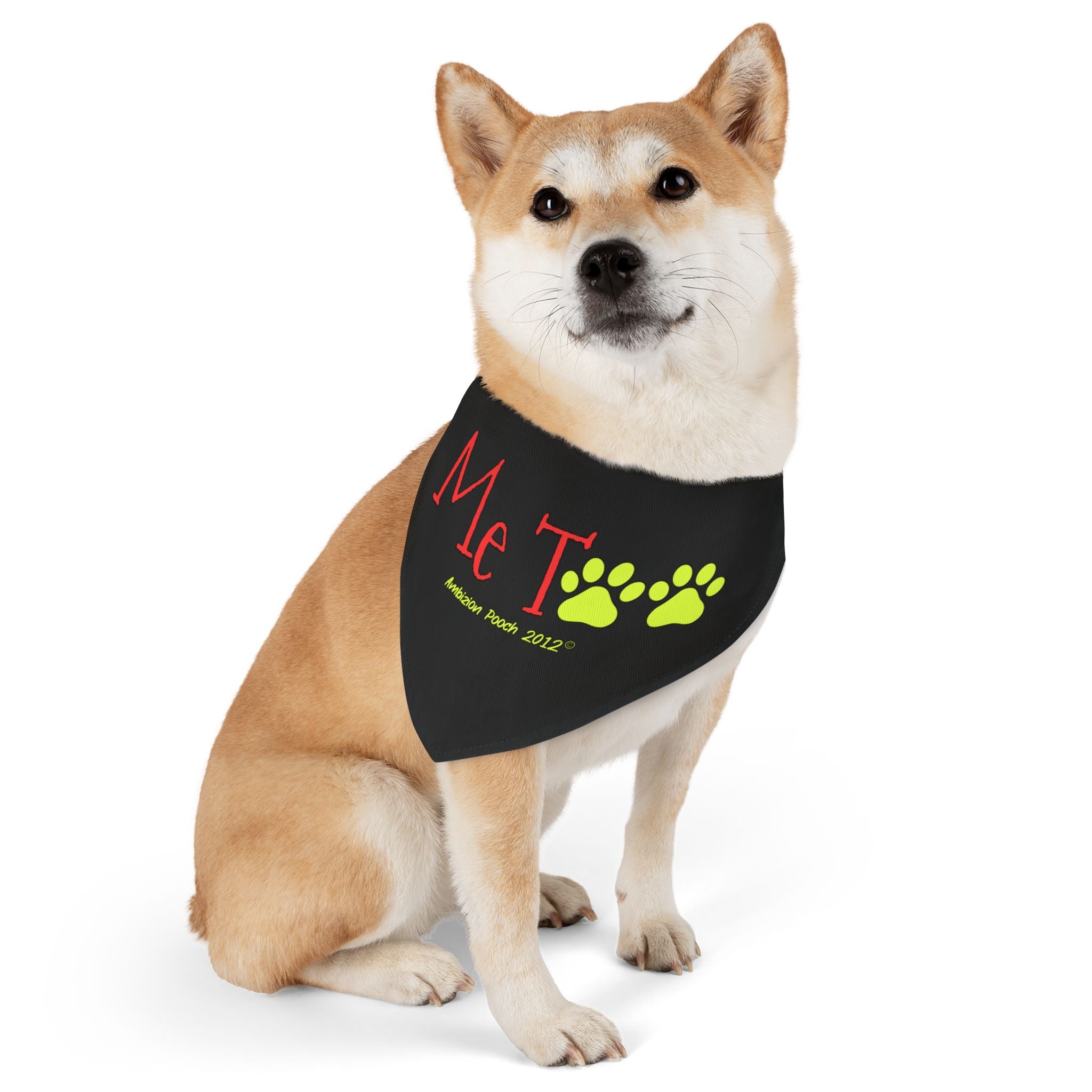 Pet Bandana Collar — Doggy Me Too "I Need Emotional Support" Matching Pet & Parent
