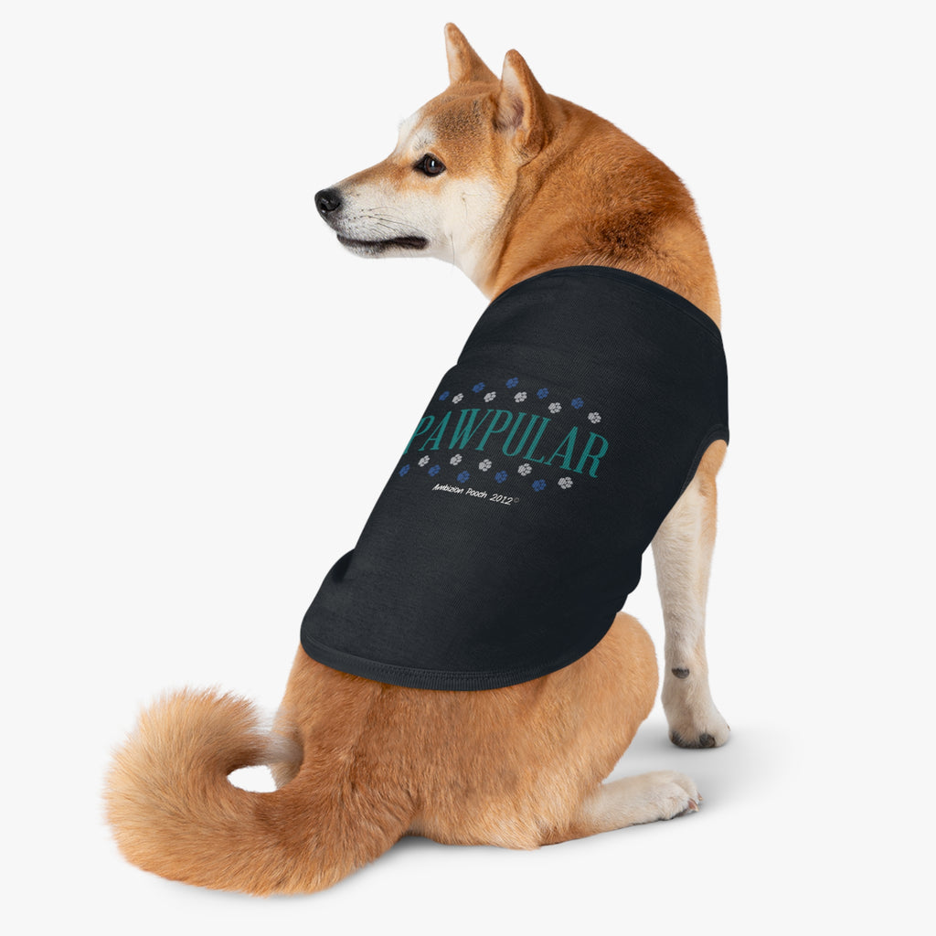 "Pawpular" Doggy Tank Top — "Invisible" (Pet & Parent Matching)