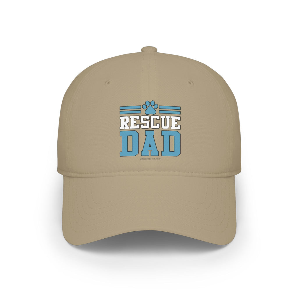 Rescue Dog Dad Low Profile Baseball Cap