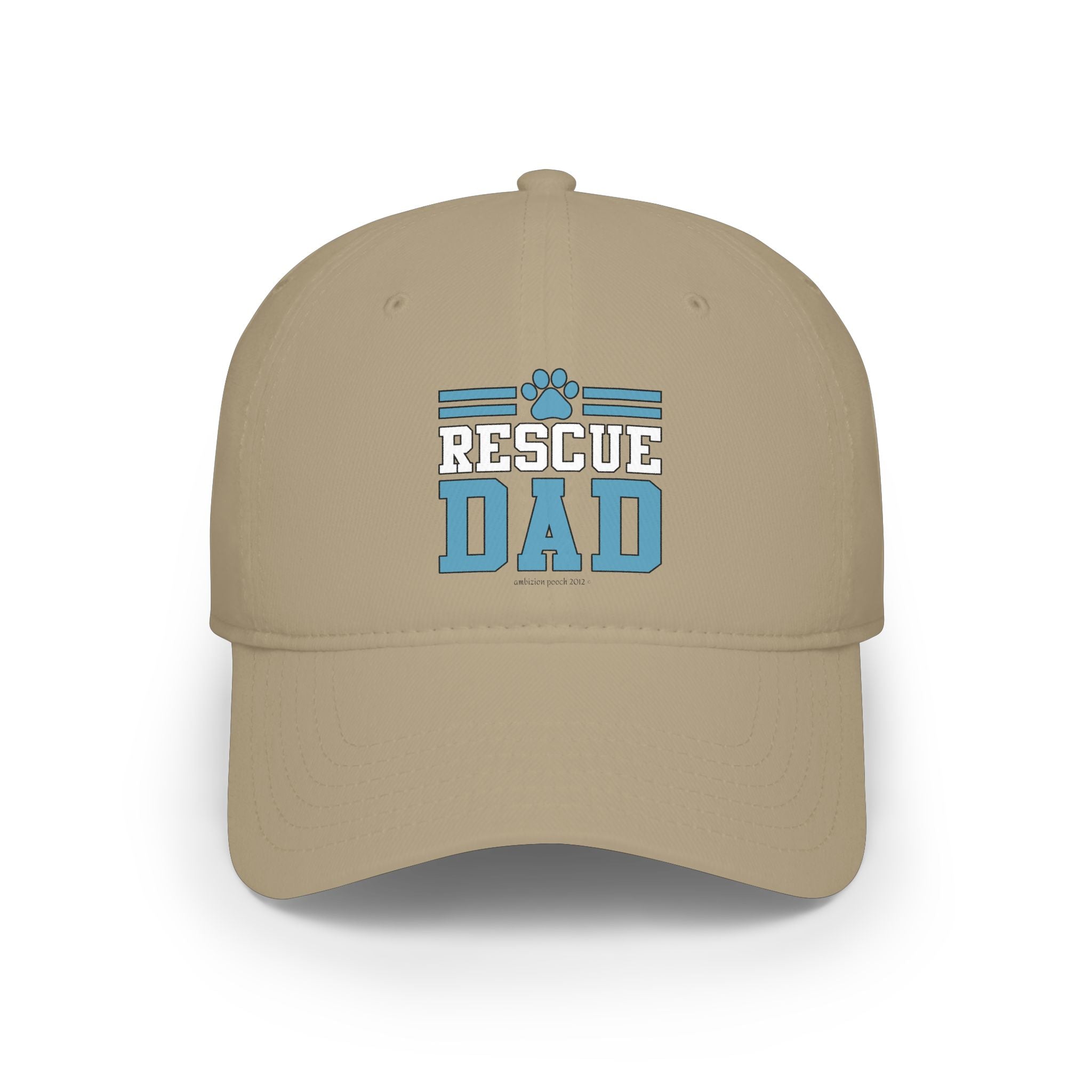 Rescue Dog Dad Low Profile Baseball Cap