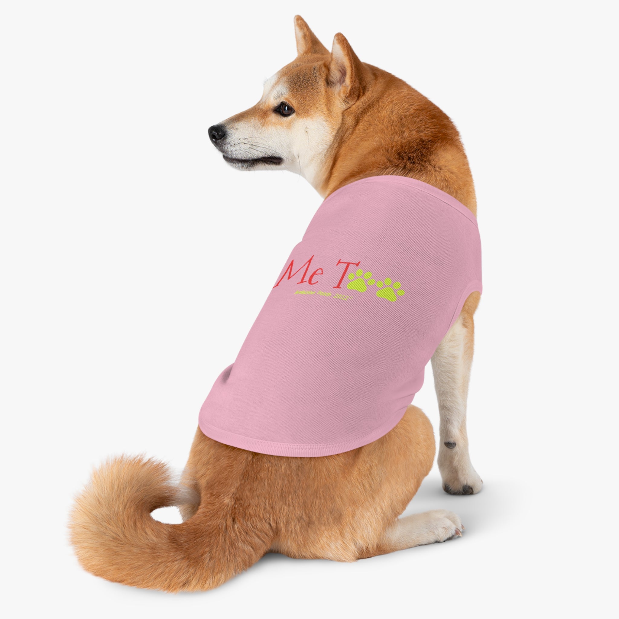 "Me Too" Doggy Tank Top — I Need Emotional Support (Pet & Parent Matching)