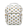 Ambizion Pooch Rainbow Paw Monogram Puppy/Doggy Backpack White (LGBTQ)