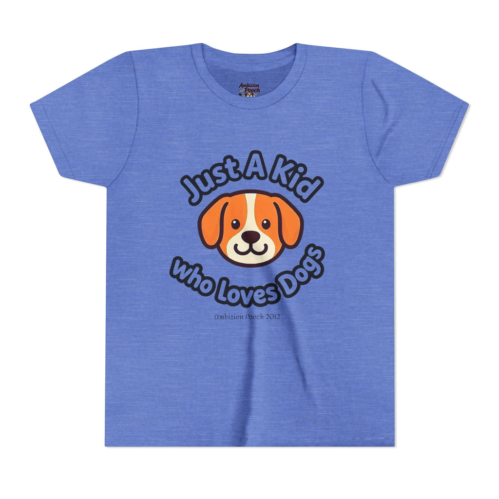 "Just A Kid Who Loves Dogs" Kids Tee