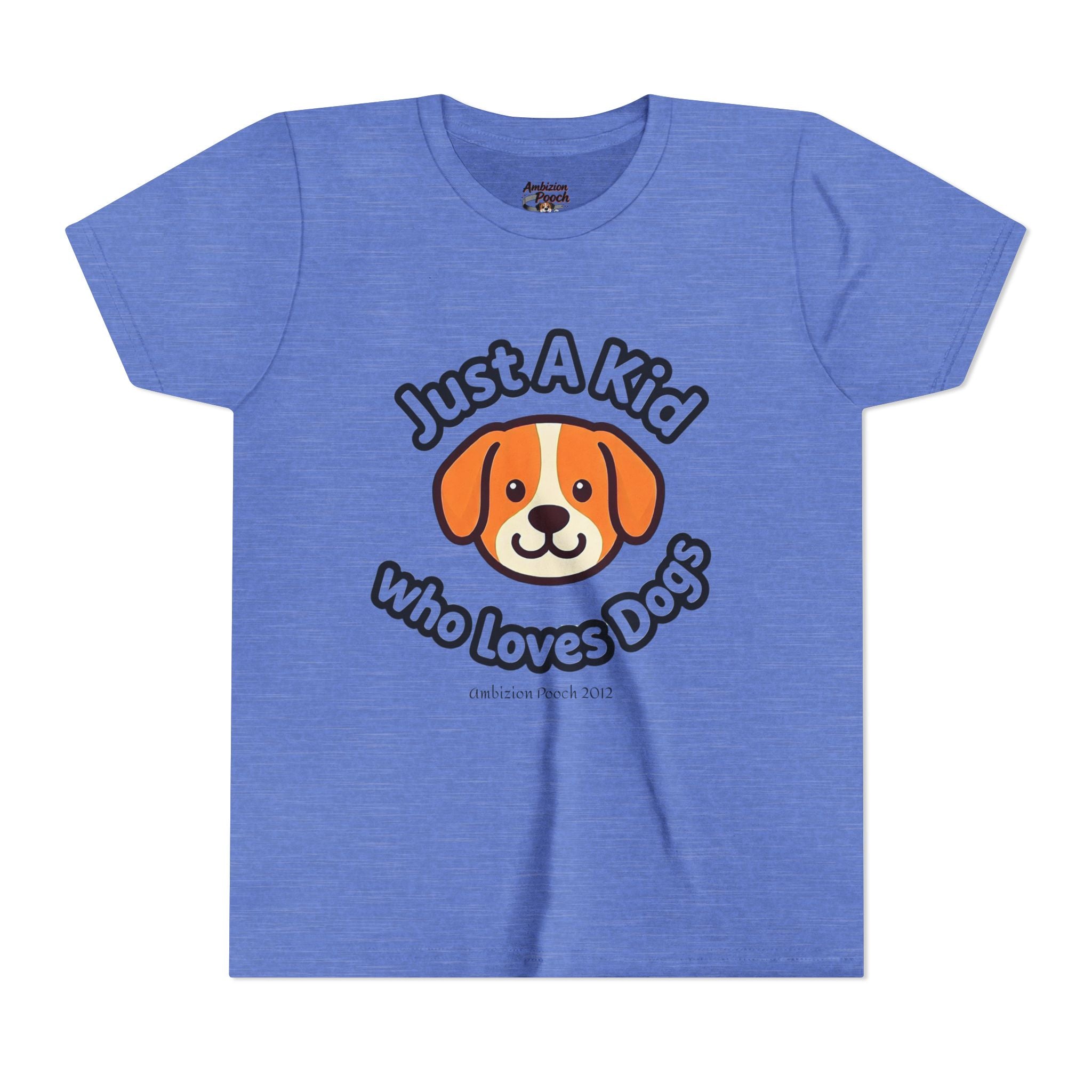 "Just A Kid Who Loves Dogs" Kids Tee