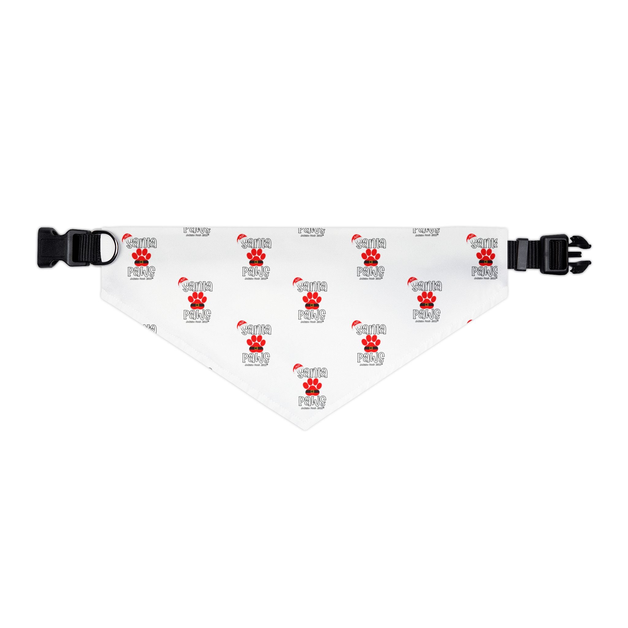 Santa Paws Doggie Bandana Collar - White