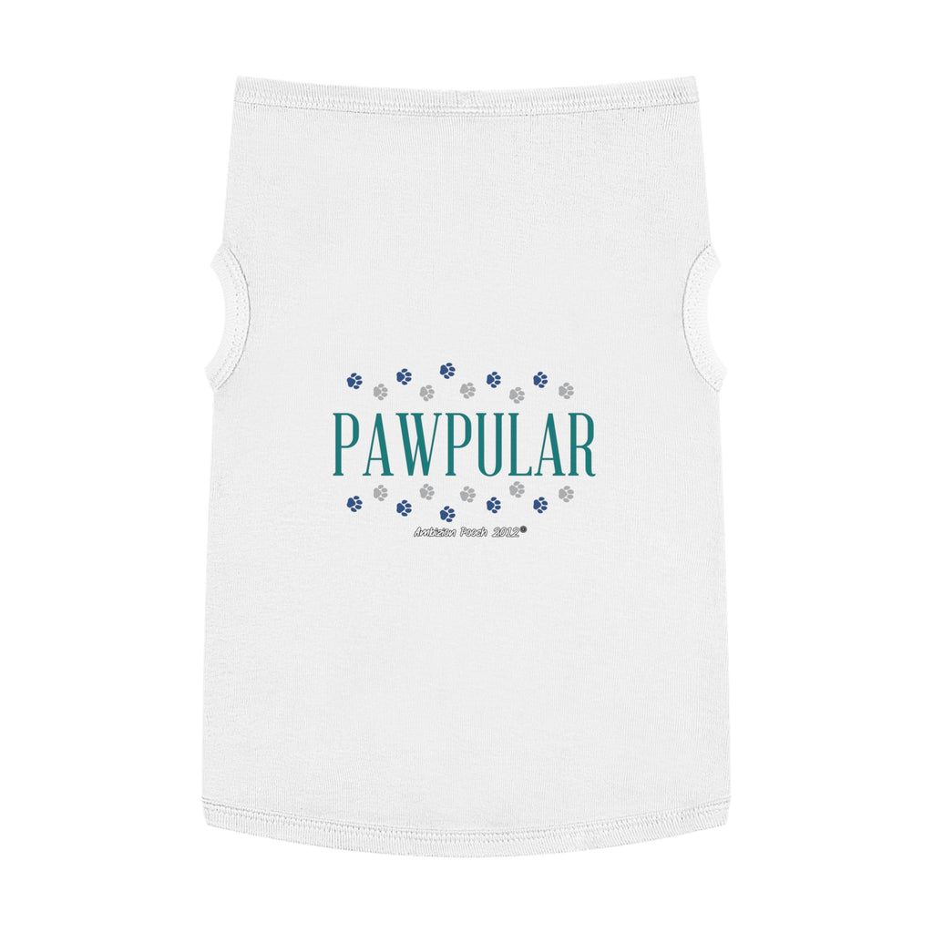 "Pawpular" Doggy Tank Top — "Invisible" (Pet & Parent Matching)