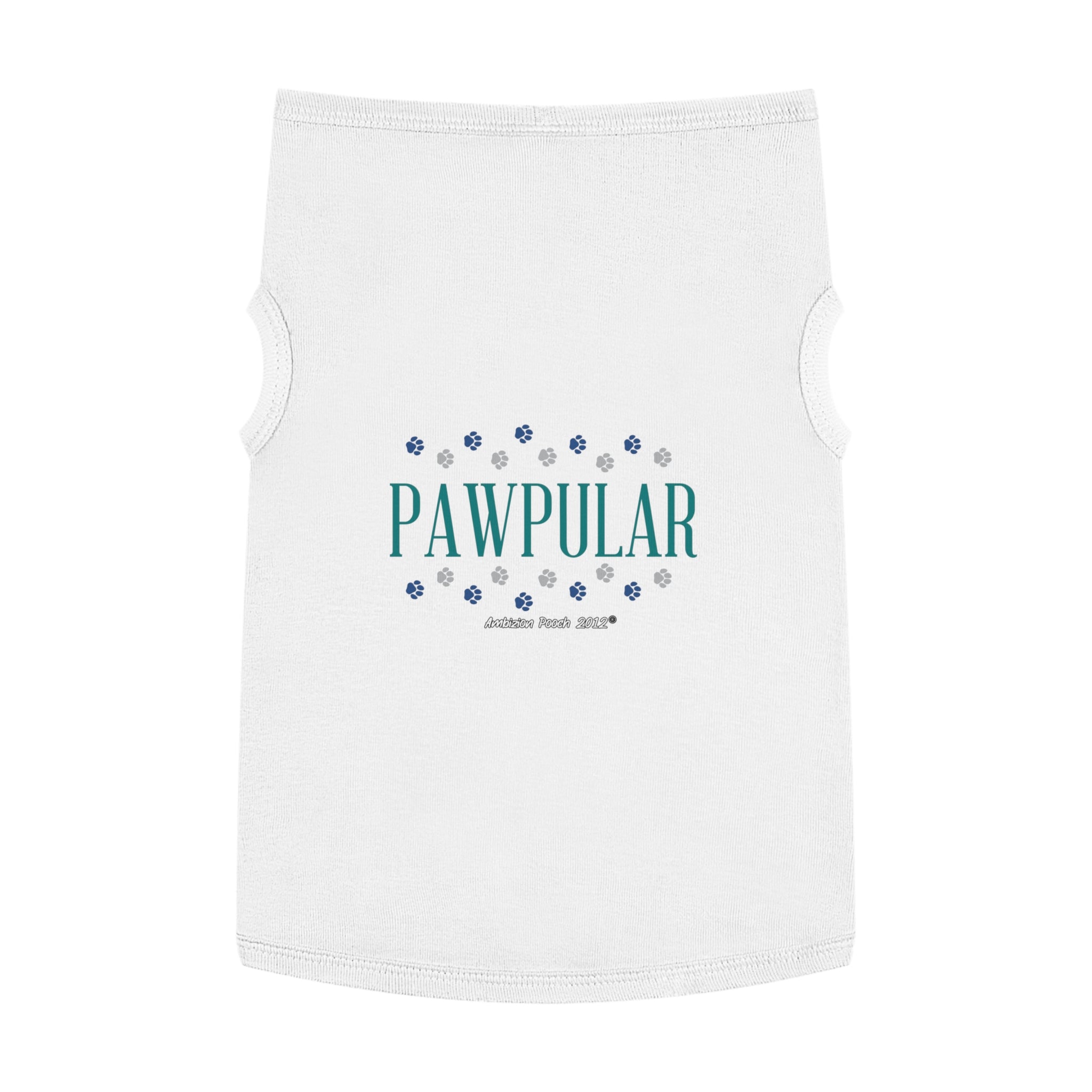 "Pawpular" Doggy Tank Top — "Invisible" (Pet & Parent Matching)
