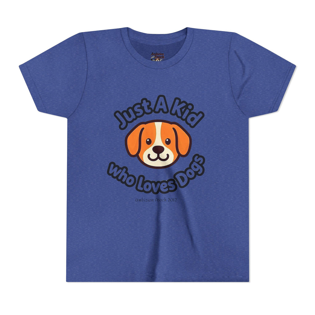 "Just A Kid Who Loves Dogs" Kids Tee