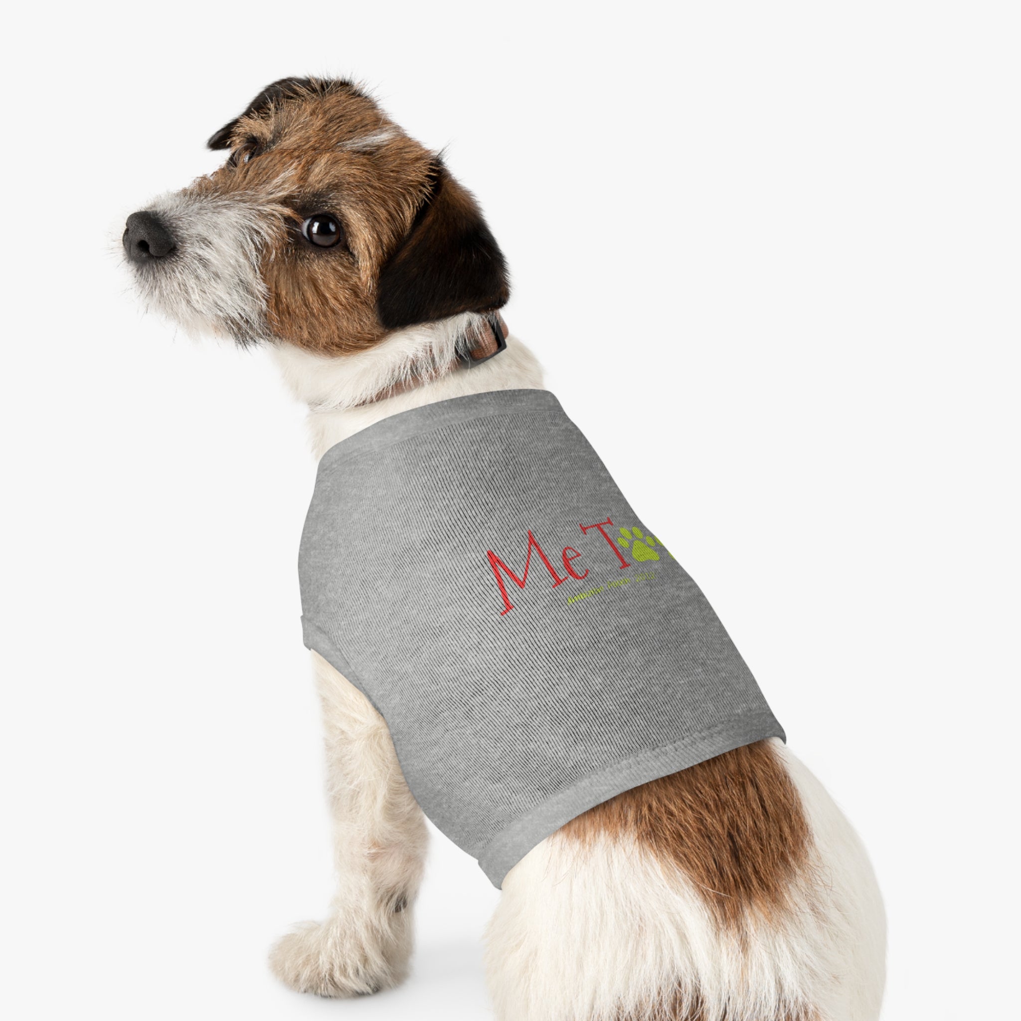 "Me Too" Doggy Tank Top — I Need Emotional Support (Pet & Parent Matching)