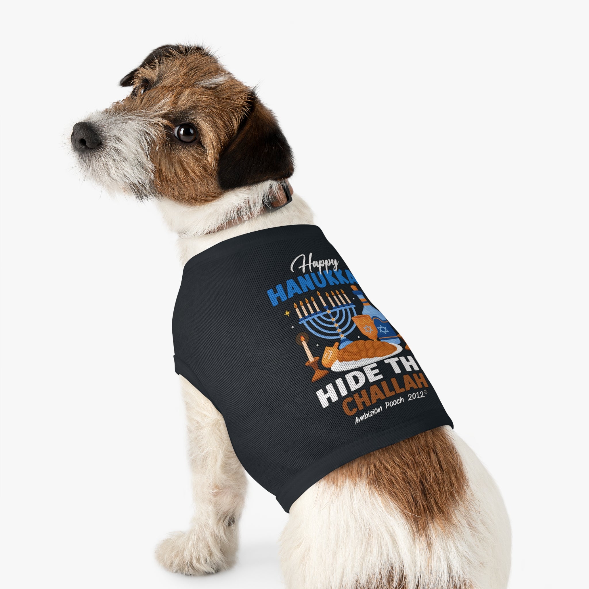 Happy Hanukkah Hide the Challah Doggy Tank Top